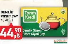 TARIM KREDİ DEMLİK POŞET ÇAY 48'Lİ fiyat ve kampanya bilgisi